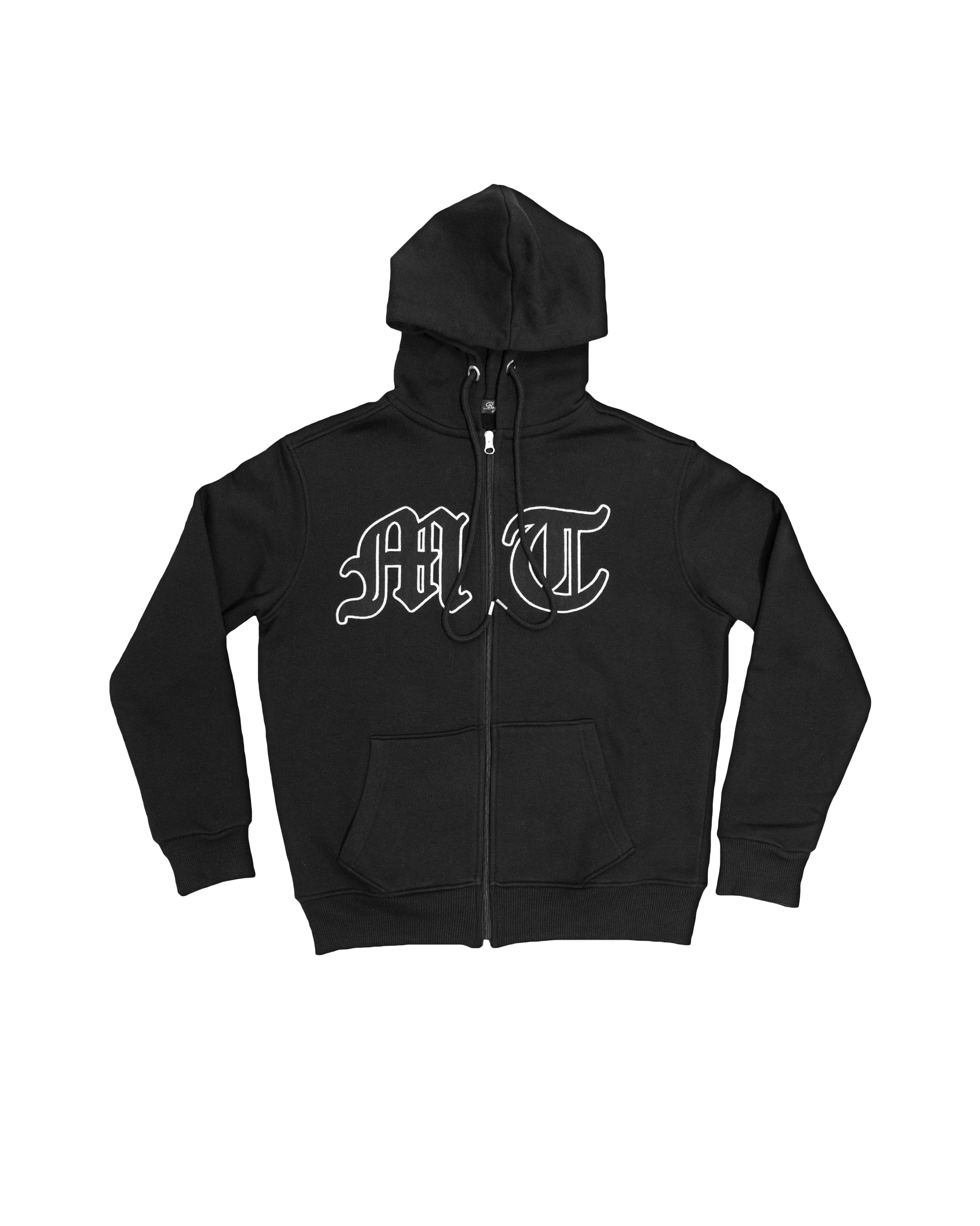 'MT' Zip Hoodie Black - Tuttolente